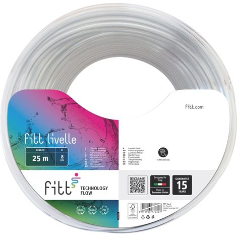 Fitt TUBO LIVELLE + ACCESSORI  Ø mm. 8 (mt. 25)