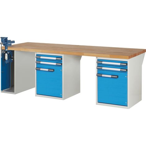 eurokraft pro, Établi, système modulaire Série 7000, 4 tiroirs (1/2)