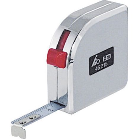 Bmi Mètre-ruban blanc en boîtier métallique, Longueur ruban: 3 m