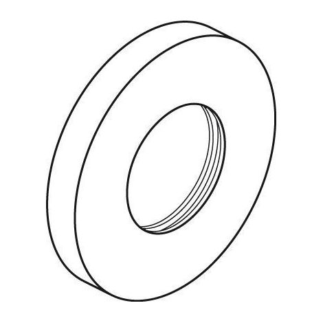 IS Rosette für Kartuschenseite Wand-WT-Armatur Chrom