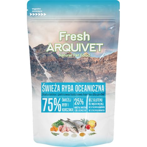 ARQUIVET FRESH Halbfeuchtes Meeresfisch-Hundefutter PROBE 100g