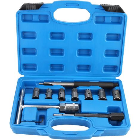 Kit de 10 outils de nettoyage et de rectification des sièges d'injecteurs diesel (1/5)