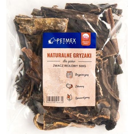 Golosina masticable natural para perros Petmex, callos de res deshidratados, 500 g (1/4)