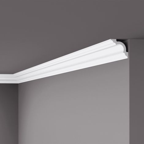 Eckleiste NMC A2 NOMASTYL Noel Marquet Zierleiste Stuckleiste Zeitloses Klassisches Design weiß 2 m (1/5)