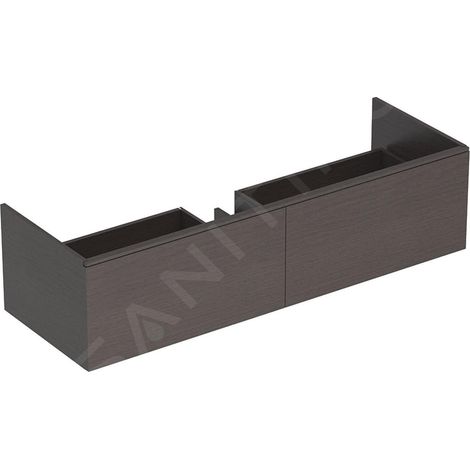 Geberit Xeno 2 armoire sous lavabo, 1395x350x473 mm, 2 tiroirs, (1/3)