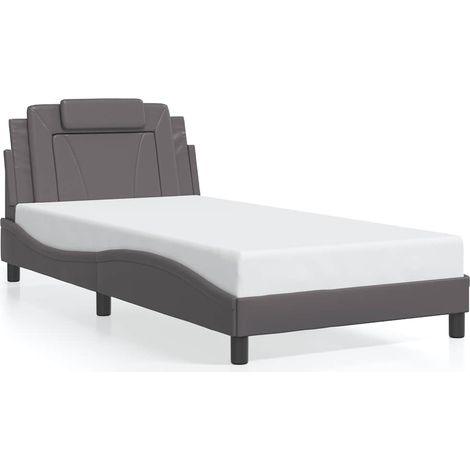 Maison Exclusive - Estructura de cama Viana sin colchón cuero sin (1/5)