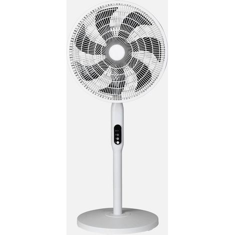 Ventilador Pie 3x1 Mixin Blanco 3vel 60w 7asp 45d Fijo/rotatorio Suelo/pared/sobremesa Regx45x45cm (1/4)
