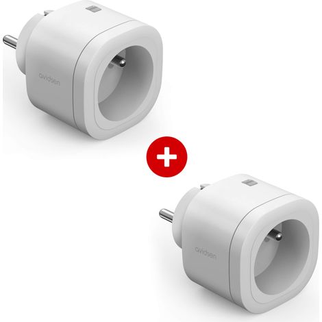 Prise connectée - prise électrique intérieure connectée - Home Plug - Avidsen - 127006 - Lot de 2 prises connectés Avidsen Home Plug (1/5)