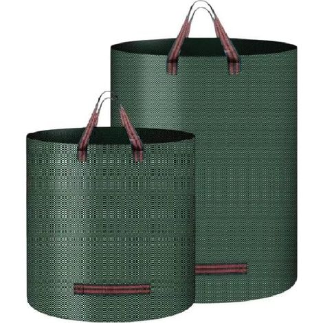 Gartenabfallsack,Laubsäcke,Faltbar & Wasserdicht Robuste,für Laub, Rasenschnitt (1/2)