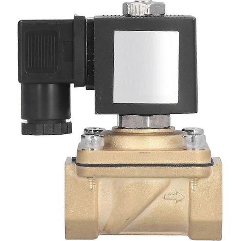 Électrovanne à membrane en laiton normalement fermée, type G, filetage 3/4 po, remplacement 12 V CC (1/4)
