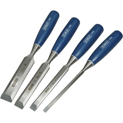 Juego de cinceles Stanley serie 5002, 4 piezas, 612 x 1825 mm