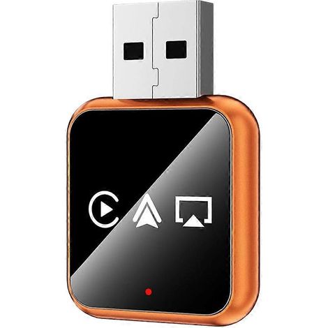 Adaptateur CarPlay sans fil 3 en 1 : AirPlay, CarPlay, Android Auto, boîtier intelligent IA, dongle USB, conversion CarPlay filaire vers sans fil pour iOS (1/5)