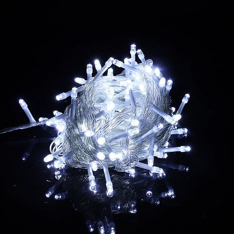 Guirlande lumineuse LED 10 m – 100 ampoules étanches IP65 – 8 modes d'éclairage – Pour décoration extérieure et événements (1/5)