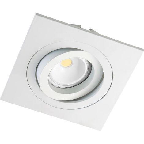 Pack 10 Focos empotrables cuadrado CLASSIC blanco