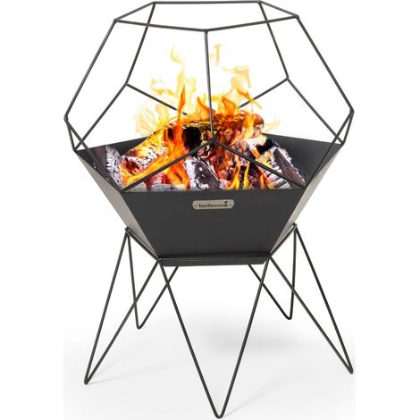 braciere per legna barbecook "jura" in acciaio nero, diametro 42,5 cm (1/5)