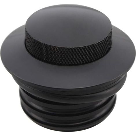 1 pièce (noir) couvercle de réservoir de carburant de moto pour Harley Sportster Dyna Softail Fat Boy 1982-2018 bouchon de gaz de moto Pop Up couvercle de réservoir de carburant à visser (1/4)