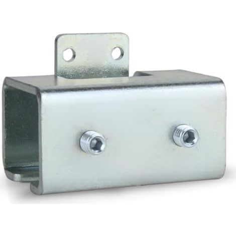 Supporto Parete Binario Scorrevole Monorotaia Ferro Zincato Modello Premium Doppio Utilizzo: Staffa e Giunzione Ideale per porte e cancelli scorrevoli teloni e sistema di scorrimento (1/4)
