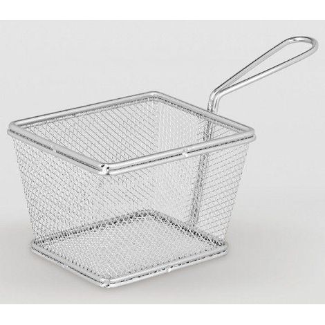 FPLUS cestillo fritos inox rectangular , Inoxidable - 10 x 12 x 8 cm
