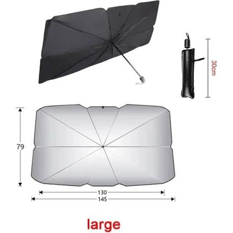 1 pièce Pare-soleil voiture, pare-brise intérieur, protection solaire large - accessoire d'ombrage pour véhicule