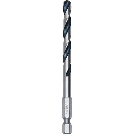Bosch Accessories PointTeQ 10 punte esagonali per metallo, Ø 6 mm, lunghezza 57 mm, lunghezza totale 98 mm, attacco esagonale, accessori per avvitatore a percussione e trapano