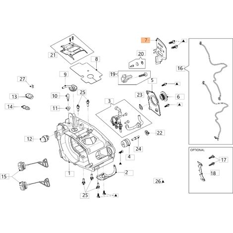 Lamierino barra lato catena ORIGINALE OLEOMAC motosega modelli GSTH240 50350140R