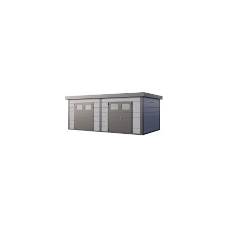 CASETA METALICA JARDIN NOVO HABITAT NH12 DOBLE GRIS (1/5)