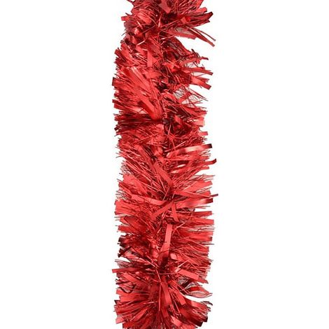 Nastro festone boa rosso opaco 400 cm addobbi decorazioni natalizi per casa albero di natale (1/2)