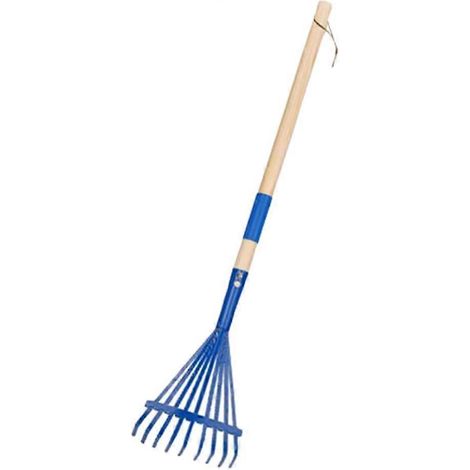 Râteau pour enfants manche en bois dur design mignon outil de jardin adapté aux plus de 3 ans (1/5)