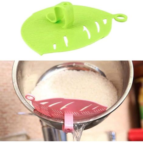 Rinse the rice, drain, lunchbox, rice sieve, rice grains, pea filter, plastic baffle, leaf plate, rice basket, clean the rice (1/5)