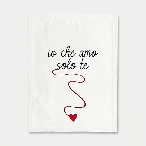 Canovaccio da cucina assorbente Loving Io Che Amo Solo Te (1/2)