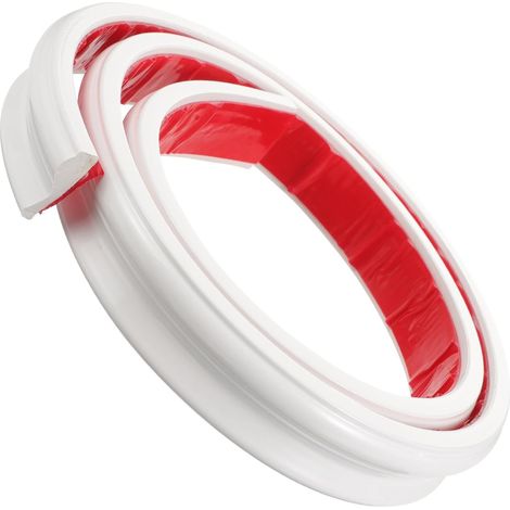 PVC Självhäftande Vägglist 1 Rulle Självhäftande Design Dekorativ Effekt Vit Hörnlist (1/5)