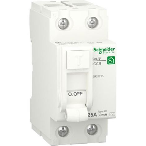 Interruttore Differenziale Resi9 Rccb 2P 25A30Ma Ac ( Schneider Cod. R9R21225 )