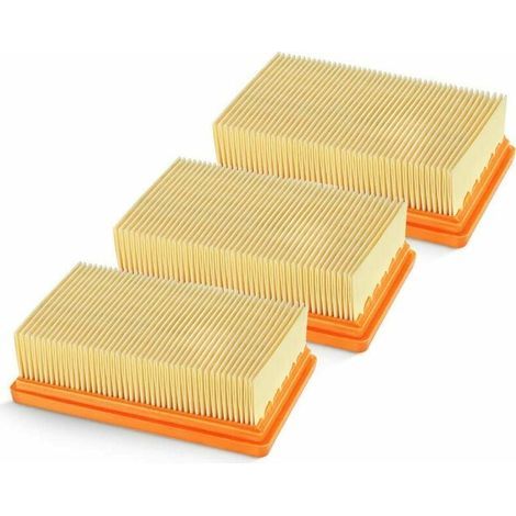 Bougie de remplacement pour aspirateur, compatible avec les modèles Karcher Mv4, Mv5, Mv6, WD4, WD5 et WD6. Filtre l'air des impuretés telles que la poussière et les poils d'animaux. (1/5)