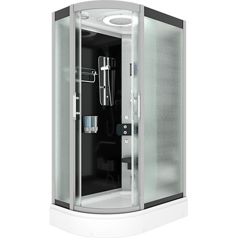 Dampfdusche Sauna Dusche Duschkabine D60-73M2L 120x80 cm ohne 2K Scheiben Versiegelung (1/5)