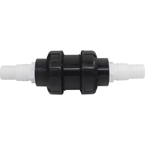 Vanne non-retour pour piscine Abreuvoir avec raccord flexible de tuyau Rouleau de jardin en plastique Irrigation Agriculture Robinet à billes 32 38mm (1/4)