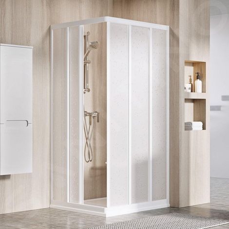 Ravak Supernova - Porte de douche ASRV3-80, 77-79 cm, blanc/Pearl 15V401R211 (1/4)