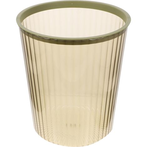 ronde avec couvercle en PET vert style nordique Grande (1/5)