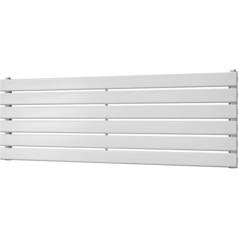 Typhoon Axis - White Horizontal Radiator H408mm x W1200mm Single Panel (1/3)