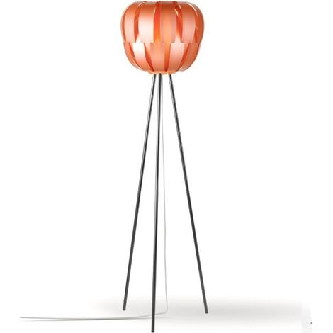 Dreibein-Stehlampe aus Kupfer in Metall Cm. 42 x 165 Std