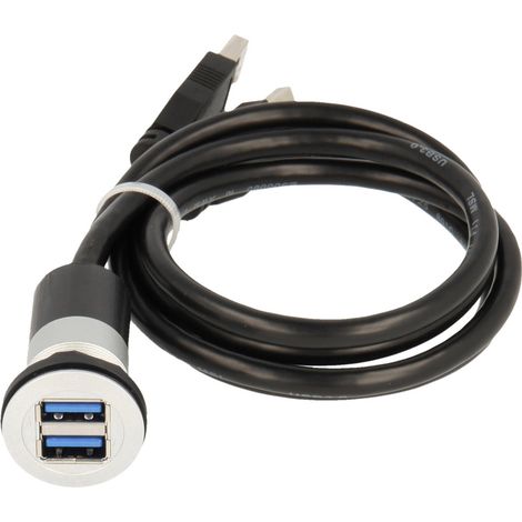 Cordon USB 3.0 RRJ2USB3150CM 150 cm USB 3.0 Schlegel RRJ2USB3150CM argent 1.50 m