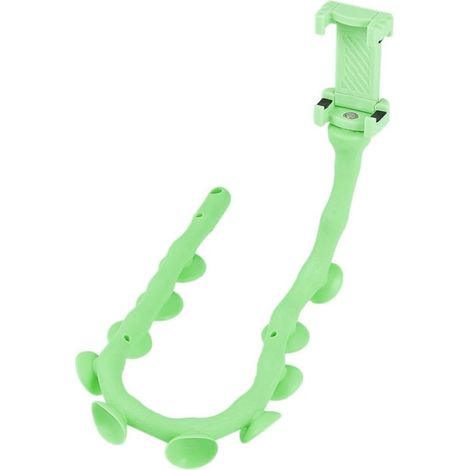 Support de téléphone à ventouse, forme mignonne, créatif, universel, pour la maison, le bureau, les voyages, vert (1/4)