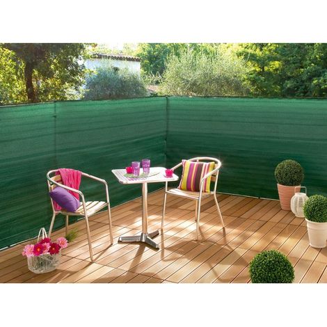 NORTENE Brise vue tissé 100% occultant -Vert - 1,2 x 25 m SUPRATEX (1/5)