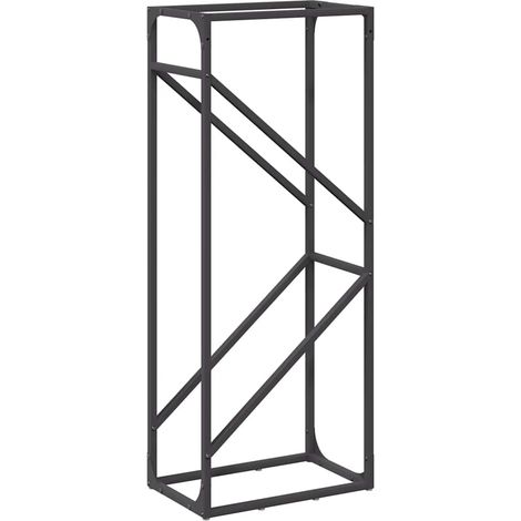 Maison Exclusive - Rastrelliera per Legna da Ardere Nera 40x25x100 cm