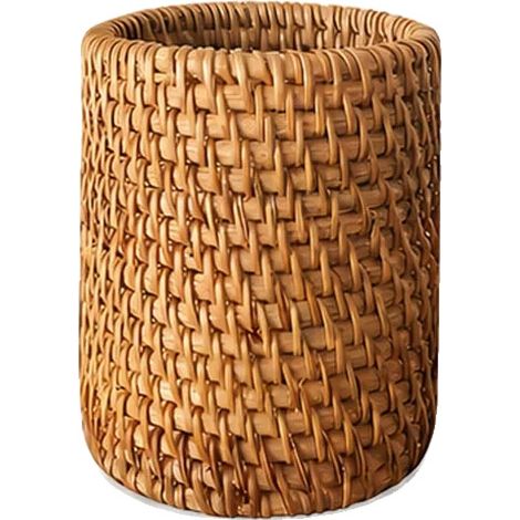 Organizador de almacenamiento, ratán tejido a mano, diseño ecológico, A (1/2)
