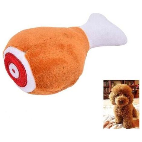 -1 Jouet à mâcher pour animaux de compagnie en forme de baguette, adapté aux chiens ou aux chats, jouet en peluche avec un son couinant. (1/4)