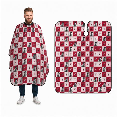 Capa de barbero para un salón grande, cortes de pelo, 140x150 cm (1/5)