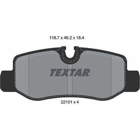 Kit de plaquettes de frein, frein à disque Textar 2210101 MERCEDES-BENZ