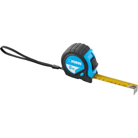 Flessometro con freno 8mt Fervi f808