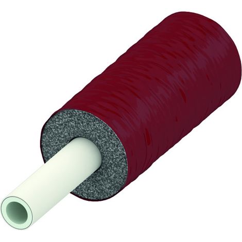 TECElogo Mehrschichtverbundsrohr, vorgedämmt, 13mm Dämmung, rot, (1/2)