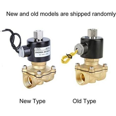 G3/4" 12V DC N/O Électrovanne électromagnétique normalement ouverte, Électrovanne en laiton pour Eau Air Gas Carburant Femeo (1/4)